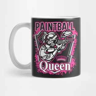 Paintball Queen Pink Splatter Mug